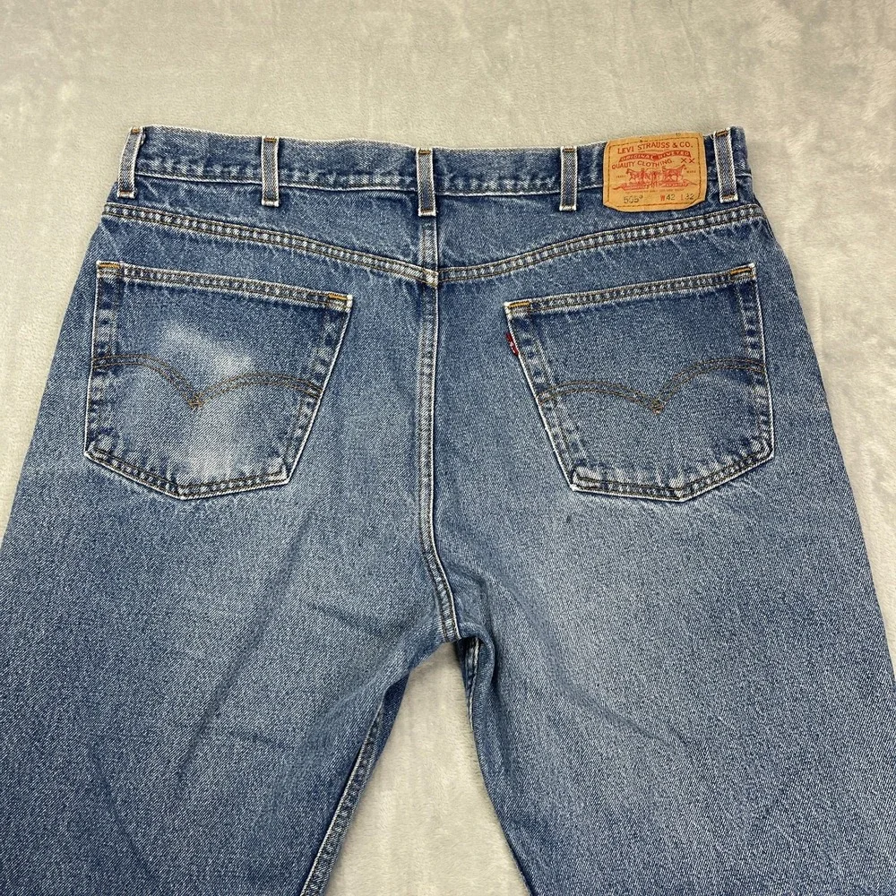 Vintage Levi's 505 Jeans Mens 42x32 (39x32) Blue Denim Regular Fit Straight Leg